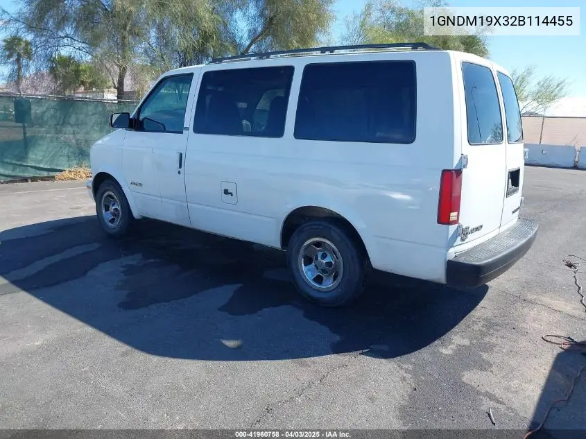 2002 Chevrolet Astro Ls VIN: 1GNDM19X32B114455 Lot: 41960758