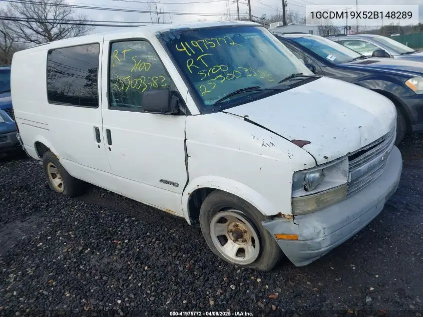 2002 Chevrolet Astro VIN: 1GCDM19X52B148289 Lot: 41975772