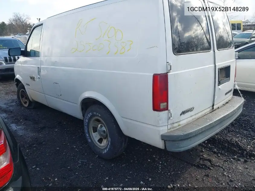 2002 Chevrolet Astro VIN: 1GCDM19X52B148289 Lot: 41975772
