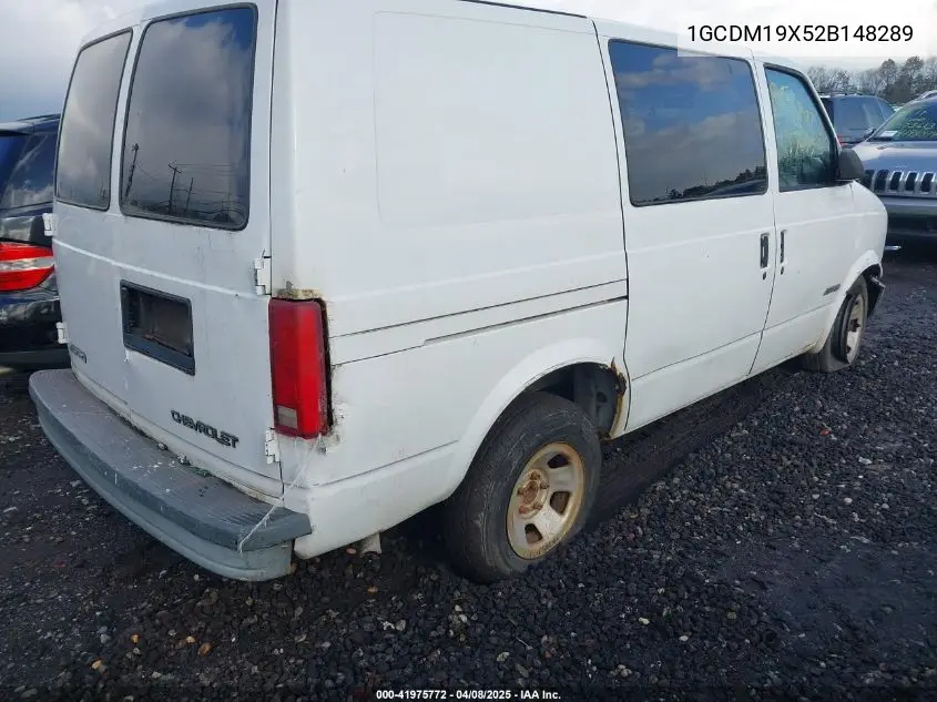 2002 Chevrolet Astro VIN: 1GCDM19X52B148289 Lot: 41975772