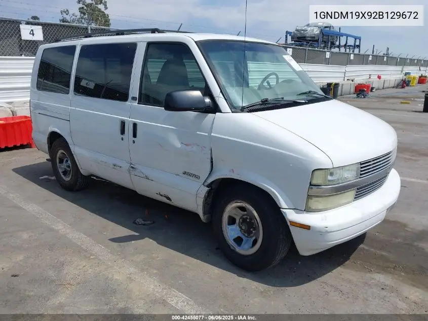 2002 Chevrolet Astro Ls VIN: 1GNDM19X92B129672 Lot: 42455077