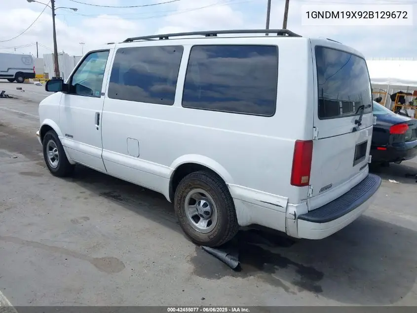 2002 Chevrolet Astro Ls VIN: 1GNDM19X92B129672 Lot: 42455077
