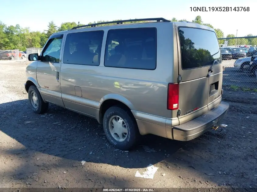 2002 Chevrolet Astro Ls VIN: 1GNEL19X52B143768 Lot: 42623421