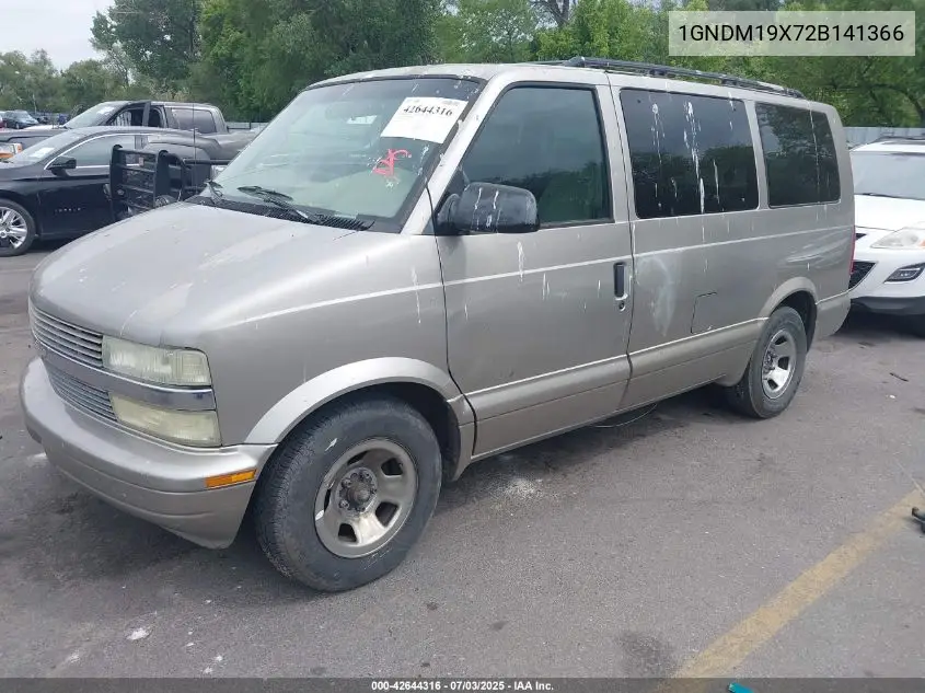 2002 Chevrolet Astro Ls VIN: 1GNDM19X72B141366 Lot: 42644316