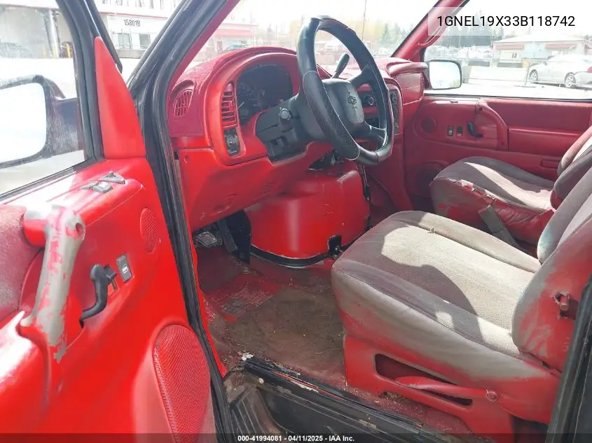 2003 Chevrolet Astro Ls VIN: 1GNEL19X33B118742 Lot: 41994081
