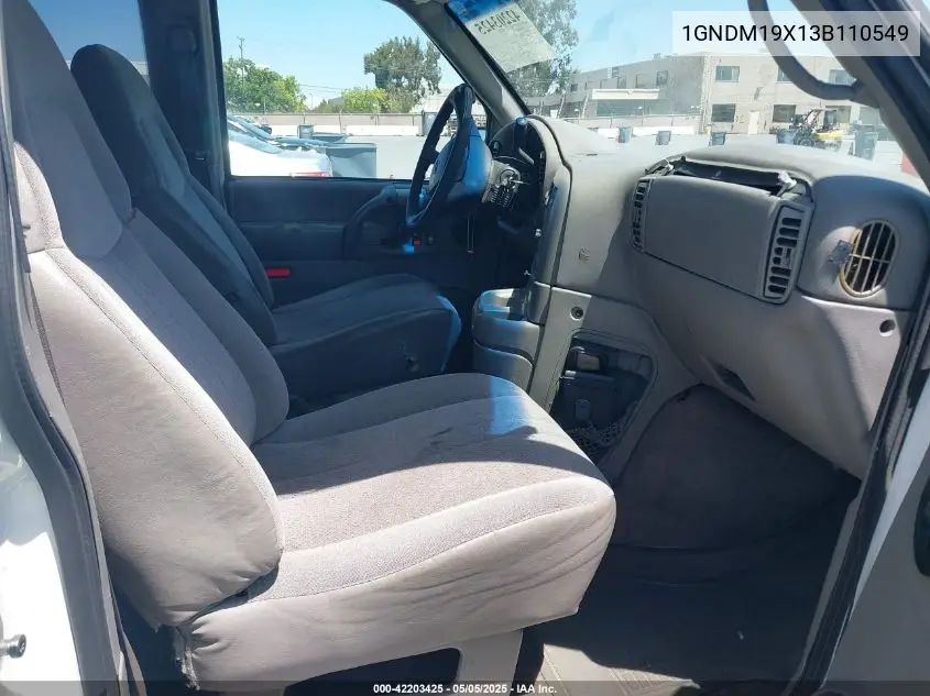 2003 Chevrolet Astro VIN: 1GNDM19X13B110549 Lot: 42203425