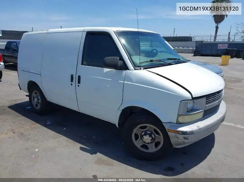2003 Chevrolet Astro VIN: 1GCDM19XX3B131120 Lot: 42326452