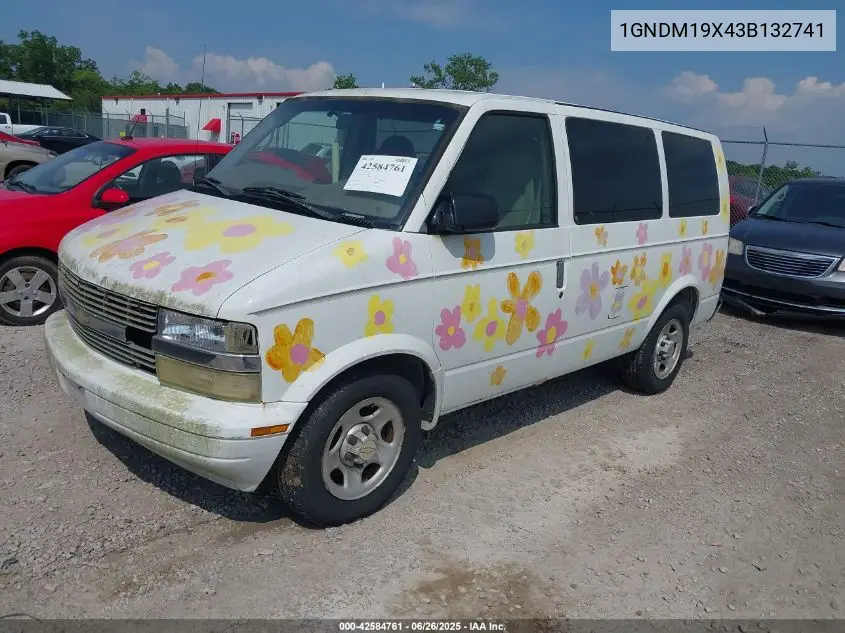 2003 Chevrolet Astro VIN: 1GNDM19X43B132741 Lot: 42584761