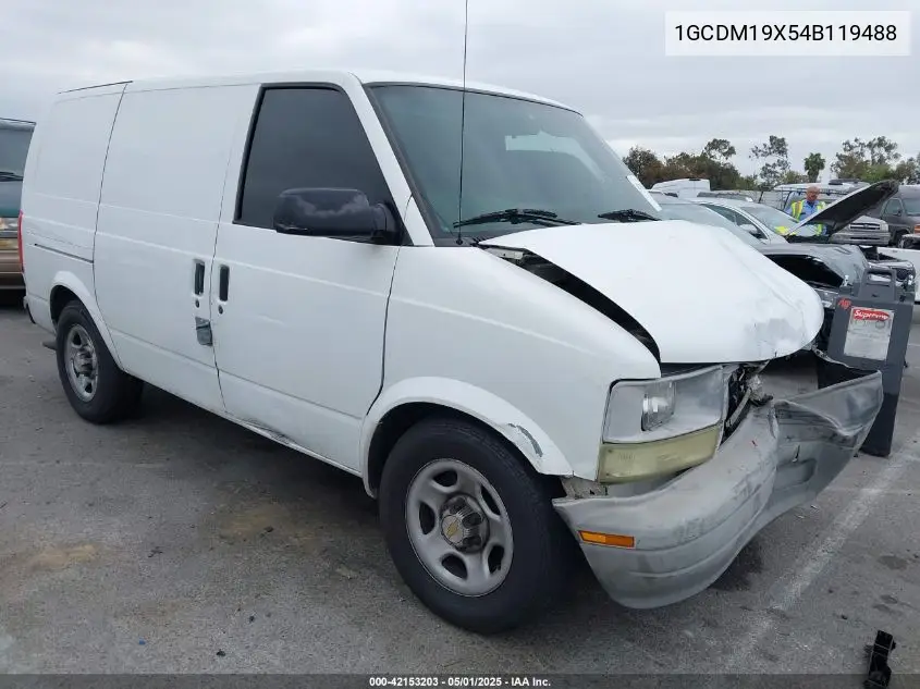 2004 Chevrolet Astro VIN: 1GCDM19X54B119488 Lot: 42153203