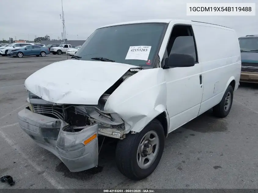 2004 Chevrolet Astro VIN: 1GCDM19X54B119488 Lot: 42153203