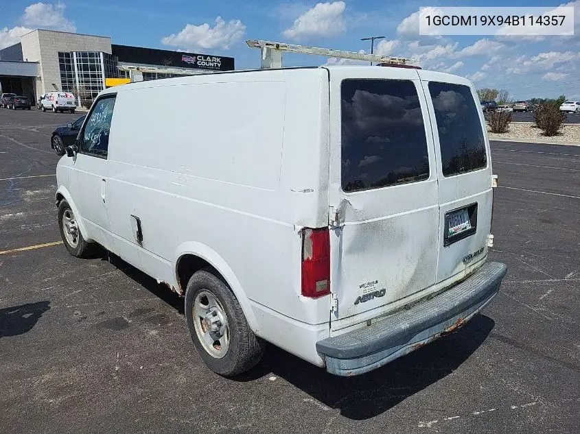 2004 Chevrolet Astro VIN: 1GCDM19X94B114357 Lot: 42239869