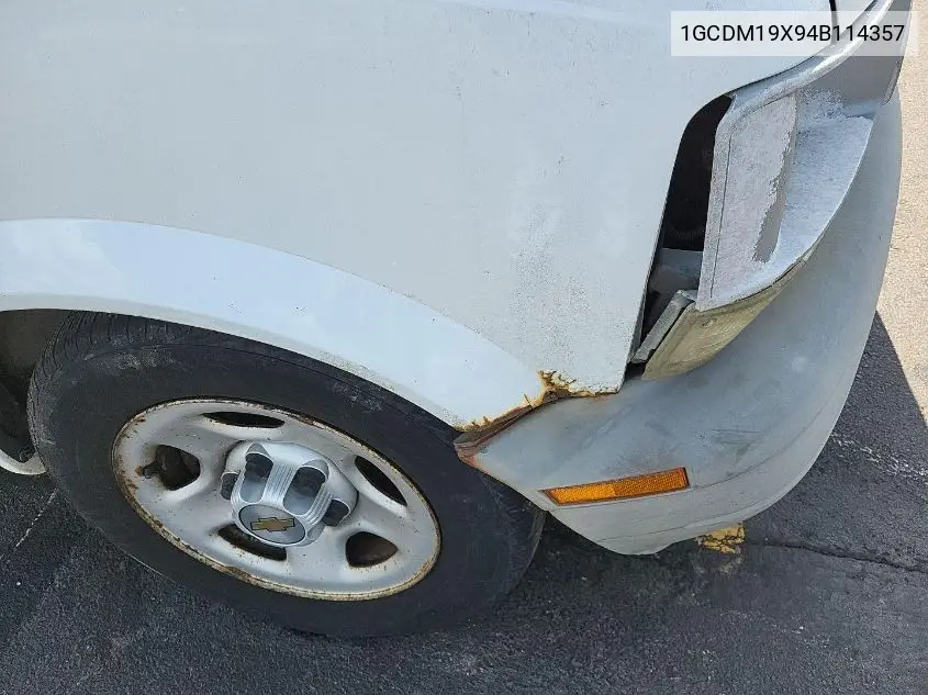 2004 Chevrolet Astro VIN: 1GCDM19X94B114357 Lot: 42239869