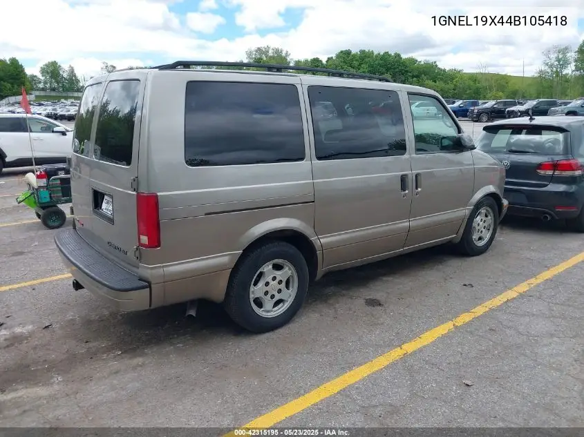 2004 Chevrolet Astro VIN: 1GNEL19X44B105418 Lot: 42315195