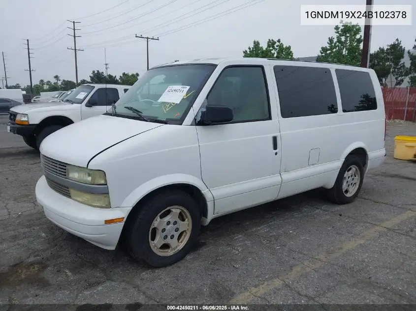 2004 Chevrolet Astro VIN: 1GNDM19X24B102378 Lot: 42450211