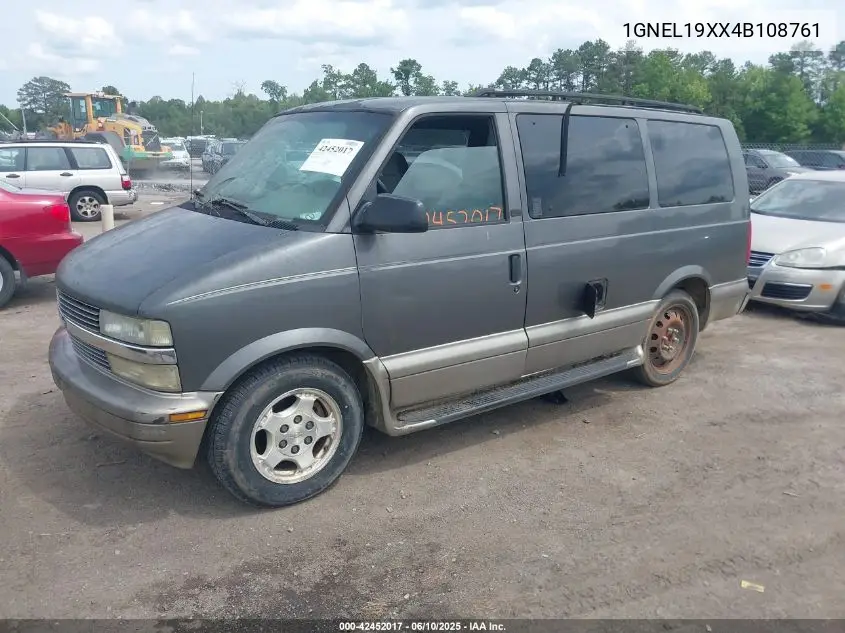 2004 Chevrolet Astro VIN: 1GNEL19XX4B108761 Lot: 42452017