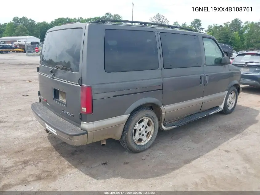 2004 Chevrolet Astro VIN: 1GNEL19XX4B108761 Lot: 42452017