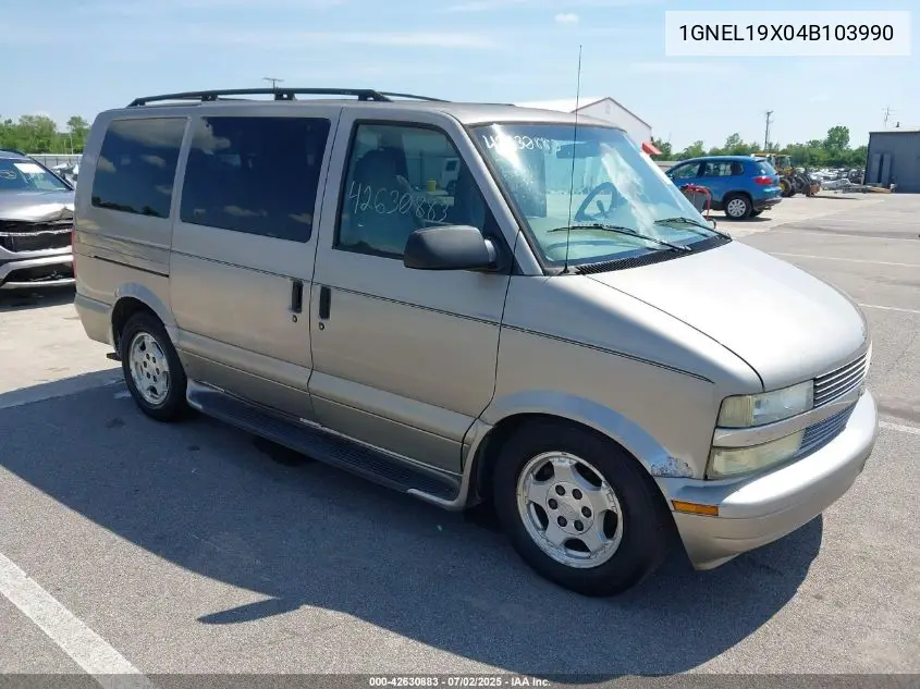 2004 Chevrolet Astro VIN: 1GNEL19X04B103990 Lot: 42630883