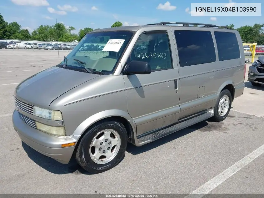 2004 Chevrolet Astro VIN: 1GNEL19X04B103990 Lot: 42630883