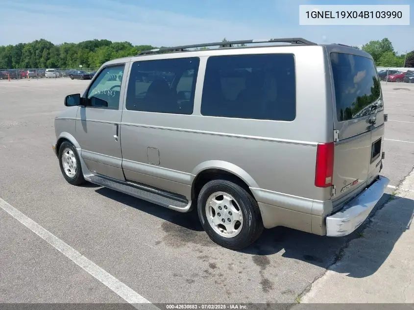 2004 Chevrolet Astro VIN: 1GNEL19X04B103990 Lot: 42630883