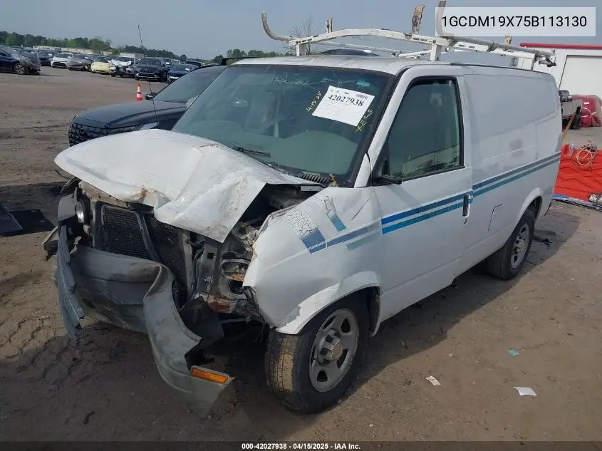 2005 Chevrolet Astro VIN: 1GCDM19X75B113130 Lot: 42027938