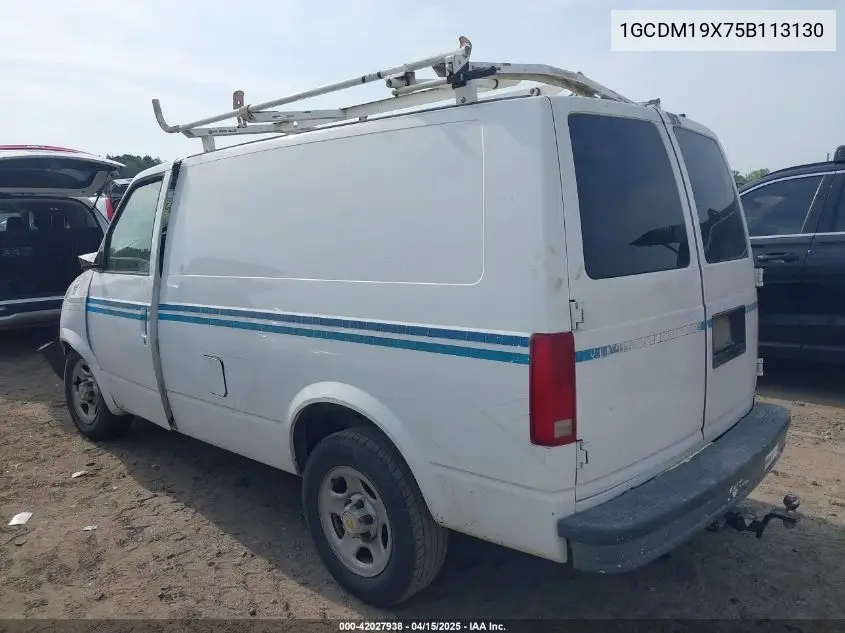 2005 Chevrolet Astro VIN: 1GCDM19X75B113130 Lot: 42027938