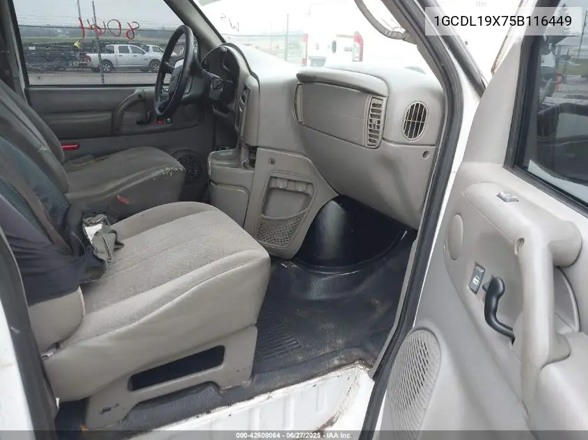 2005 Chevrolet Astro VIN: 1GCDL19X75B116449 Lot: 42608064