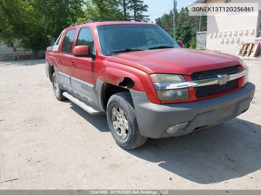 2002 Chevrolet Avalanche K1500 VIN: 3GNEK13T12G256861 Lot: 12361485