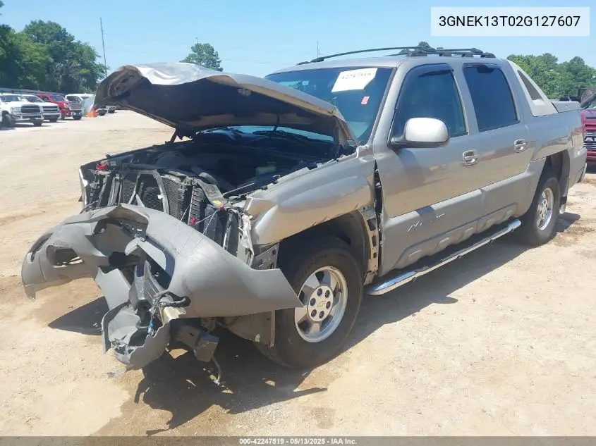 2002 Chevrolet Avalanche 1500 VIN: 3GNEK13T02G127607 Lot: 42247519