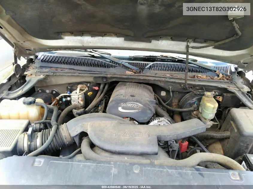 2002 Chevrolet Avalanche 1500 VIN: 3GNEC13T82G302926 Lot: 42560548