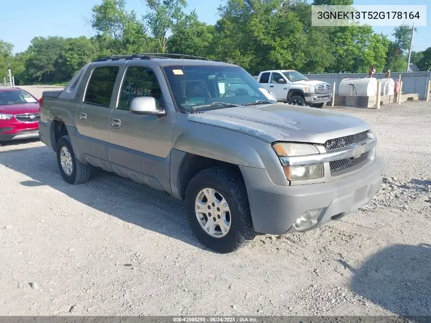 2002 Chevrolet Avalanche 1500 VIN: 3GNEK13T52G178164 Lot: 42568295
