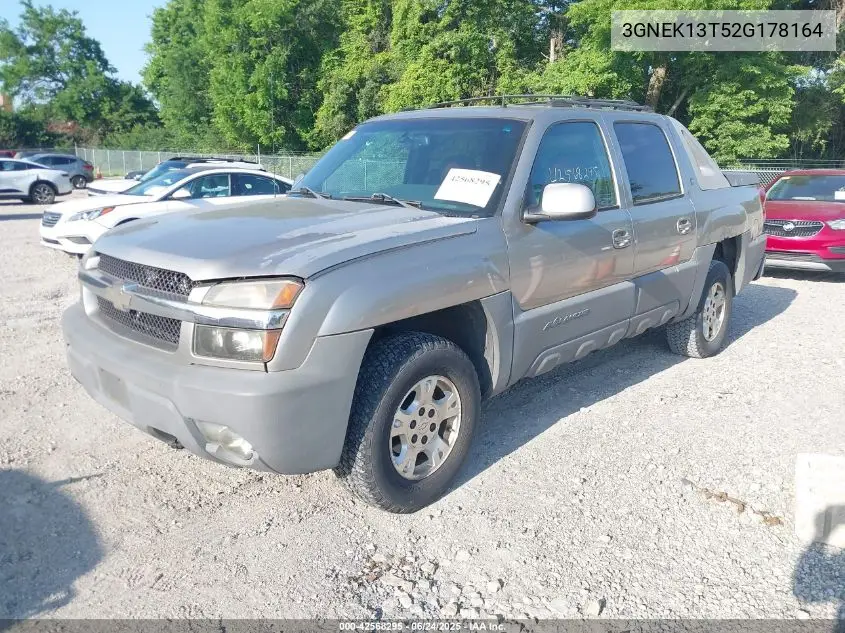 2002 Chevrolet Avalanche 1500 VIN: 3GNEK13T52G178164 Lot: 42568295