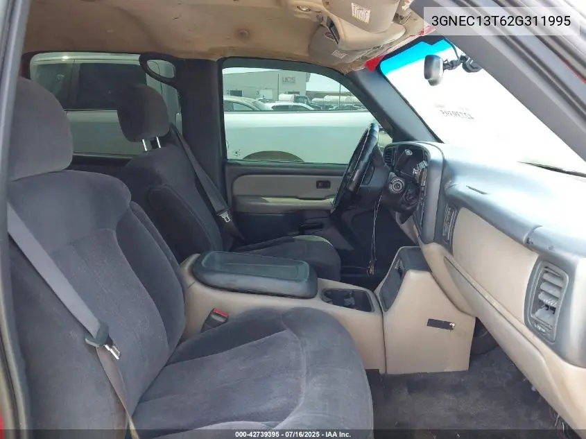 2002 Chevrolet Avalanche 1500 VIN: 3GNEC13T62G311995 Lot: 42739395