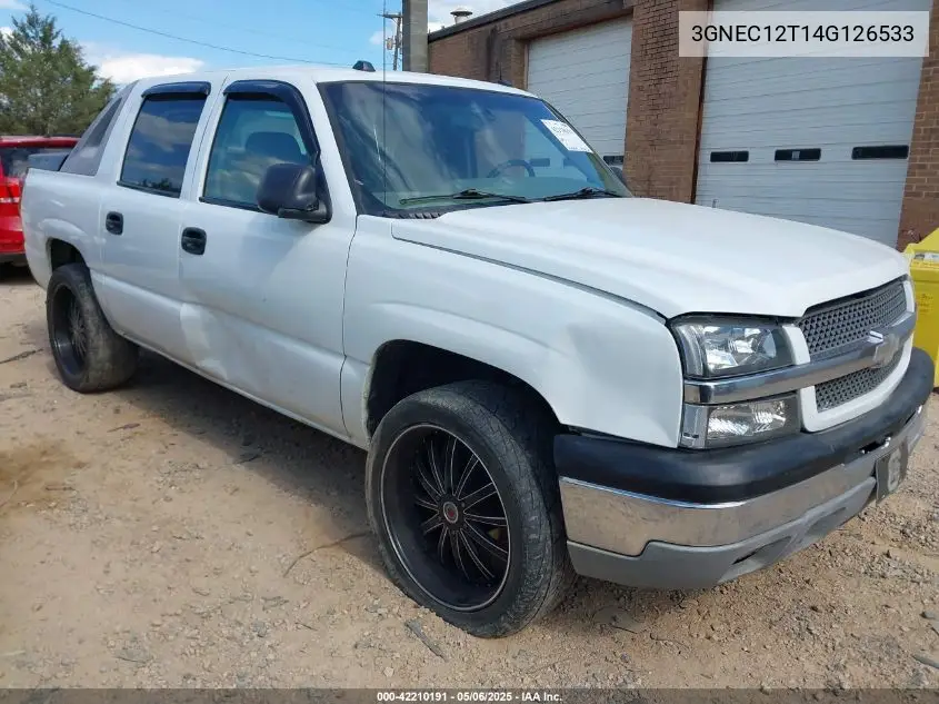 2004 Chevrolet Avalanche 1500 VIN: 3GNEC12T14G126533 Lot: 42210191