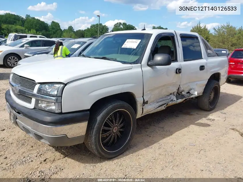 2004 Chevrolet Avalanche 1500 VIN: 3GNEC12T14G126533 Lot: 42210191