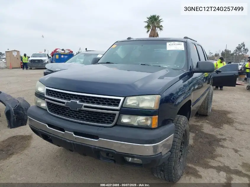 2004 Chevrolet Avalanche 1500 VIN: 3GNEC12T24G257499 Lot: 42212485