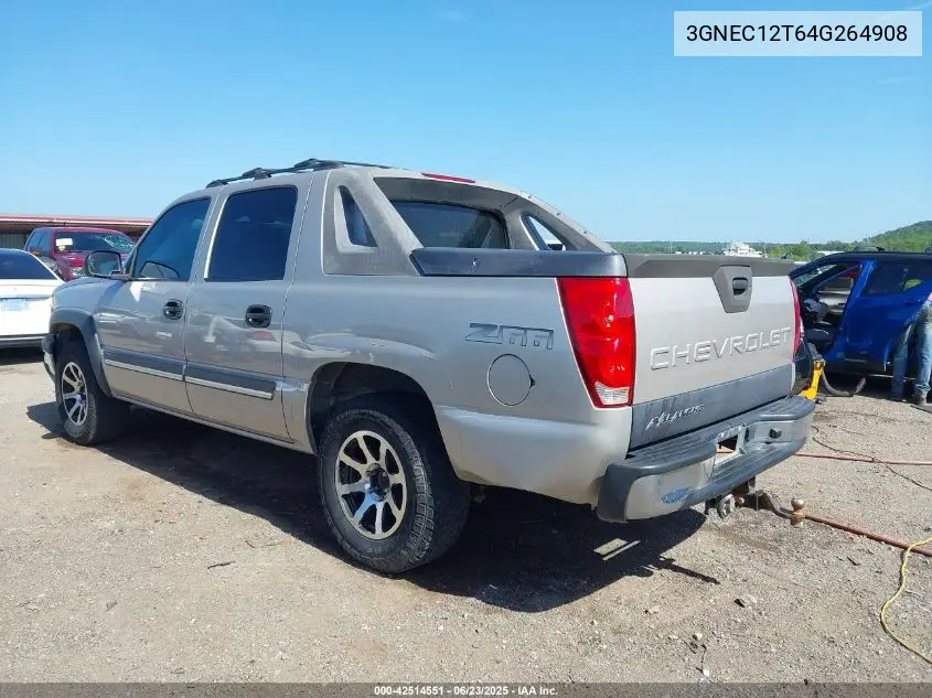 2004 Chevrolet Avalanche 1500 VIN: 3GNEC12T64G264908 Lot: 42514551