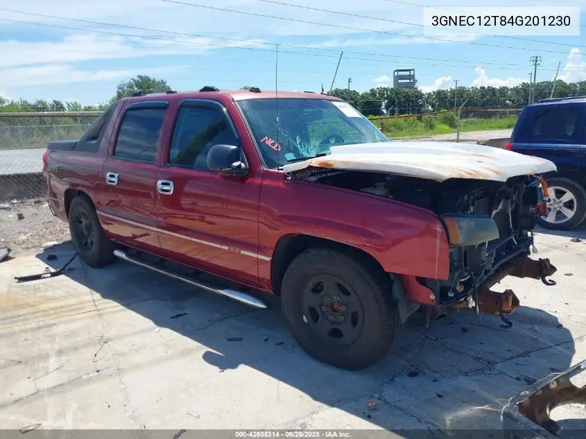 2004 Chevrolet Avalanche 1500 VIN: 3GNEC12T84G201230 Lot: 42605314