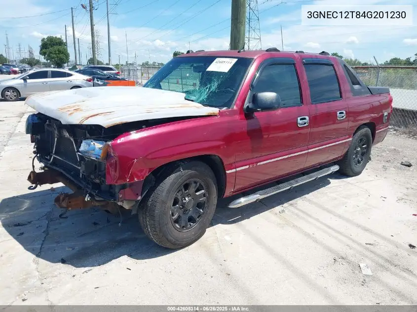 2004 Chevrolet Avalanche 1500 VIN: 3GNEC12T84G201230 Lot: 42605314