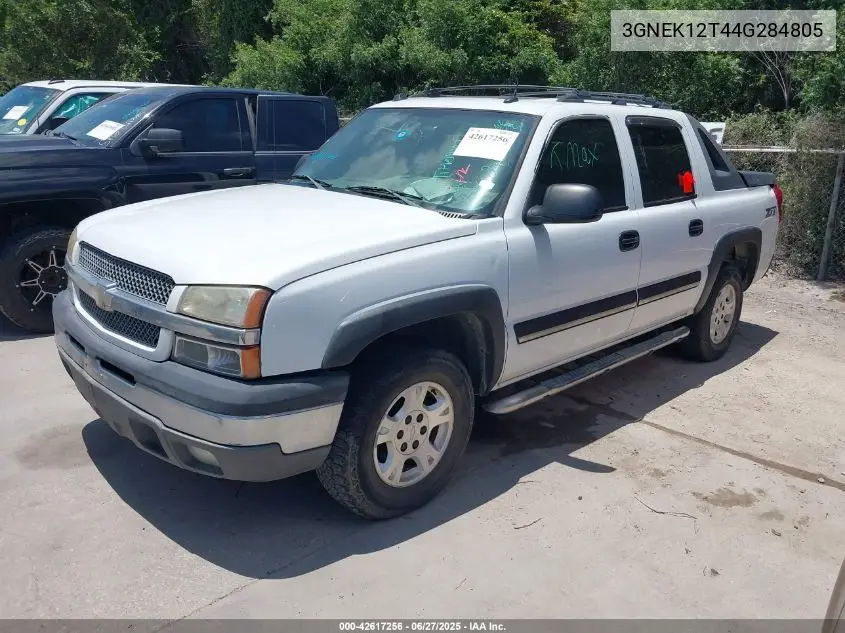 2004 Chevrolet Avalanche Z71 VIN: 3GNEK12T44G284805 Lot: 42617256