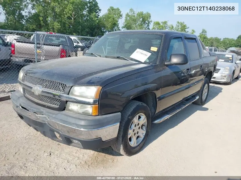 2004 Chevrolet Avalanche VIN: 3GNEC12T14G238068 Lot: 42790100