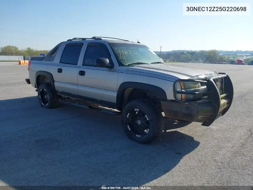 2005 Chevrolet Avalanche 1500 Ls VIN: 3GNEC12Z25G220698 Lot: 41961705