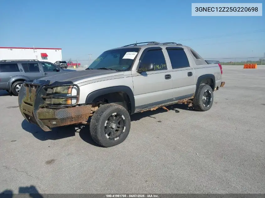 2005 Chevrolet Avalanche 1500 Ls VIN: 3GNEC12Z25G220698 Lot: 41961705