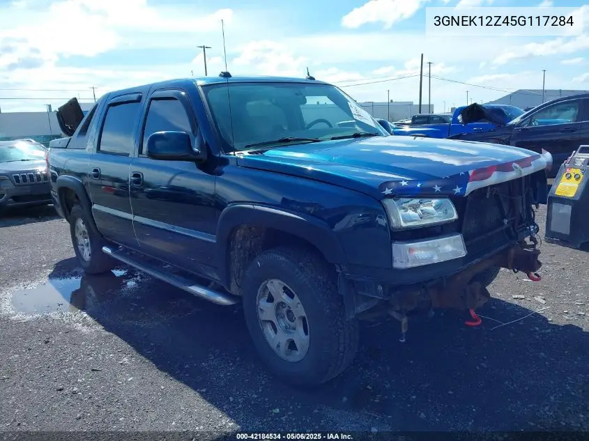 2005 Chevrolet Avalanche 1500 Z71 VIN: 3GNEK12Z45G117284 Lot: 42184534