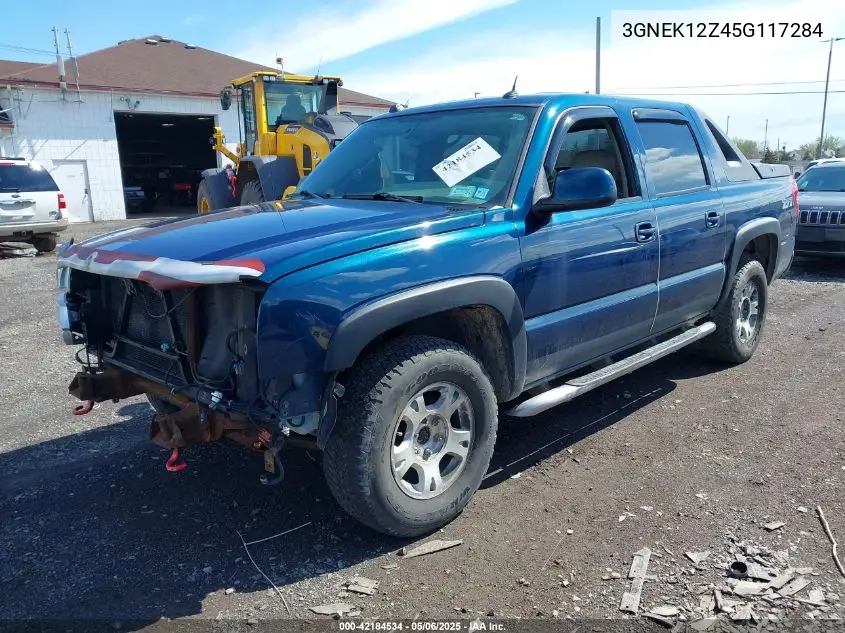 2005 Chevrolet Avalanche 1500 Z71 VIN: 3GNEK12Z45G117284 Lot: 42184534