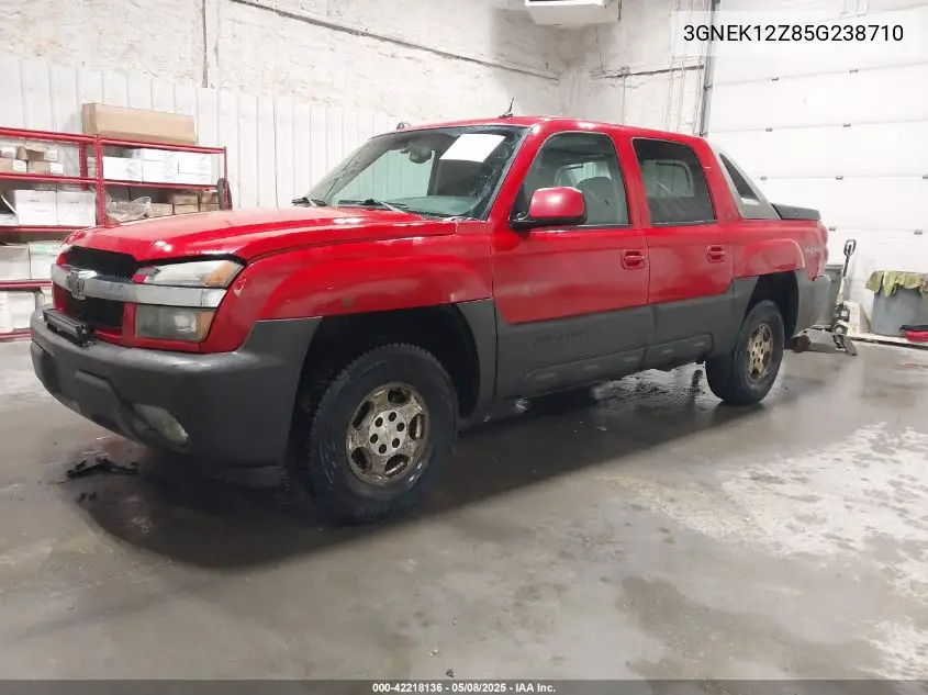 2005 Chevrolet Avalanche 1500 Lt VIN: 3GNEK12Z85G238710 Lot: 42218136