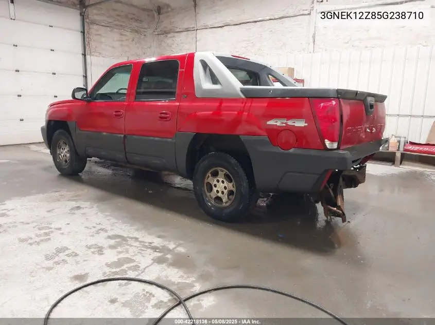 2005 Chevrolet Avalanche 1500 Lt VIN: 3GNEK12Z85G238710 Lot: 42218136