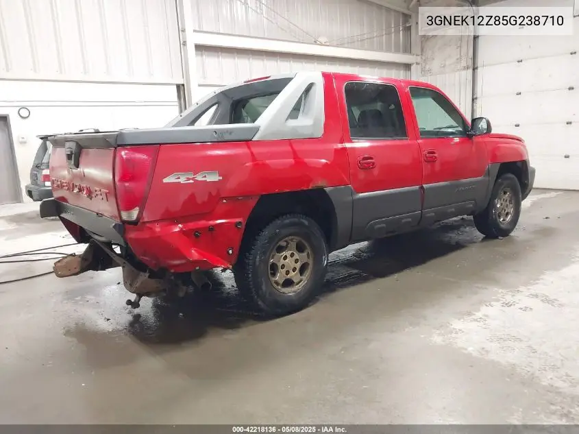 2005 Chevrolet Avalanche 1500 Lt VIN: 3GNEK12Z85G238710 Lot: 42218136