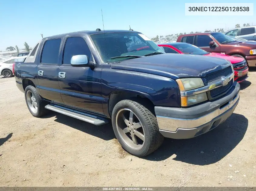 2005 Chevrolet Avalanche 1500 Z66 VIN: 3GNEC12Z25G128538 Lot: 42573922