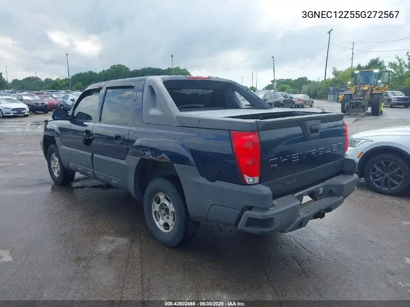 2005 Chevrolet Avalanche 1500 Ls VIN: 3GNEC12Z55G272567 Lot: 42602466