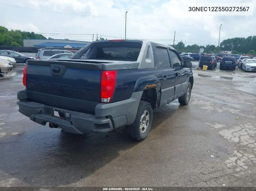 2005 Chevrolet Avalanche 1500 Ls VIN: 3GNEC12Z55G272567 Lot: 42602466